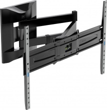 Meliconi 480995 Supporto TV Braccio a Muro per TV da 50" a 82" Portata 40Kg Nero