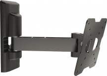 Meliconi 580457 Supporto TV Parete Girevole per Tv da 14" a 25" 20 Kg Nero