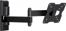 Meliconi 580460 Supporto TV Parete Girevole per Tv da 14" a 25" 17 Kg VESA Nero