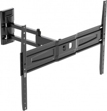 Meliconi 580474 Supporto TV Braccio a Muro per TV 50-75" Portata 38Kg NeroFDR600
