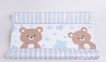 Mella Kids 80375349256 Orso Fasciatoio Neonato Bordo rialzato per Mobile fasciatoio Azzurro