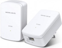 Mercusys MP500 KIT Adattatore di Rete Powerline 1000 mbs Lan Bianco 2 Pz