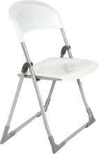 Metal Far 240B Sedia per Esterni Pieghevole Metallo 93x48x6 cm Bianco Brasil
