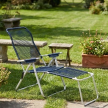 Metal Far 5CORDOPES Sdraio da Giardino Pieghevole con Poggiagambe PVC Assortiti