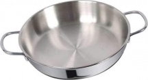 Metalsomma 30016 Tegame a Induzione in Acciaio Inox Utilizzabile in Forno cm 16 Dune