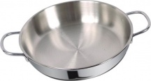 Metalsomma 30018 Tegame a Induzione in Acciaio Inox Utilizzabile in Forno cm 18 Dune