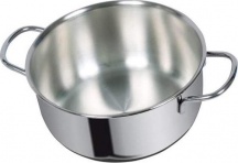 Metalsomma 30512 Casseruola Induzione Acciaio Inox 2 Manici cm 12 Dune