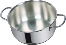 Metalsomma 30514 Casseruola Induzione Acciaio Inox 2 Manici cm 14 Dune