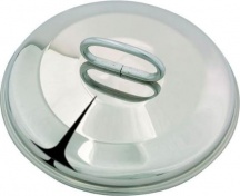 Metalsomma 30916 Coperchio Bombato in Acciaio inox 1810 � 16 cm -  Dune