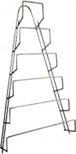 Metaltex 36.28.06 Mensola Basic Kiwi Porta Coperchi 6 Posti