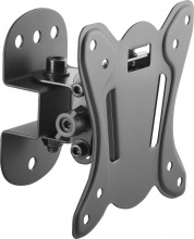 Metronic 451042 Supporto TV Parete Inclinabile per TV 42" a 55" max 35 Kg Nero