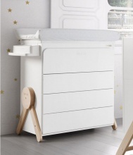 Micuna B-1837 SWING Fasciatoio neonato Cassettiera Vaschetta bagnetto Bianco Naturale - Swing