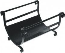 Mille 603 Portalegna a due manici in ferro battuto verniciato a polvere 40x32xh33cm