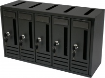 Mille 900.5 Cassetta postale Esterno Acciaio 5 Posti 52x18x30h cm Antracite
