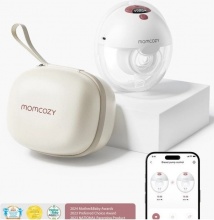 Momcozy 254216 Tiralatte Indossabile Singolo Smart con App 160 ml Bianco - M5 Smart