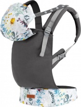 Momi NSOI0001 Collet - Marsupio Neonato Morbido da 0+M fino a 20 Kg Flowers