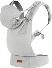 Momi NSOI0003 Collet - Marsupio Neonato Morbido da 0+M fino a 20 Kg Grey