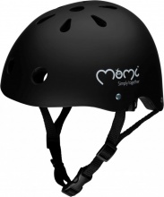 Momi ROBI00062 Casco Bicicletta per Bambini da 1 a 4 anni Regolabile Nero - Mimi