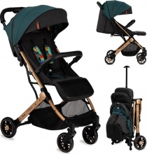 Momi WOSP000019 Estelle Gold Passeggino Leggero Pieghevole 6+ Mesi a 15 Kg Verde