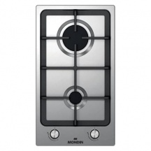 Mondin F3292VNGCX Piano Cottura 2 Fuochi a Gas 30x51 cm Inox MATERA