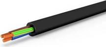 Mondini H05VV-F 3_0,75_100_nero Cavo Elettrico Tripolare Sezione 3x0.75 matassa 100 Metri Nero H05VV-F