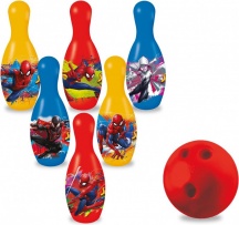 Mondo 28075 Set Bowling Spider-Man Birilli e Palla per Bambini 3+ Anni