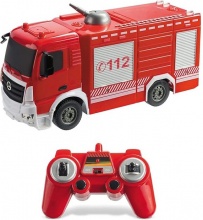 Mondo 63516 Auto Radiocomandata Camion Mercedes Fire Track Bambini 8+A Rosso