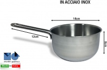 Montini Guerino 153LE Casseruola Conica cm 14 1 Manico Daisy
