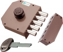 Mottura 30601 Serratura Porta Legno da Applicare Pompa 5 Pistoni E. 63 mm Dx