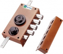 Mottura E 30.436-SENAST Serratura Porta Legno cilindro a Pompa 30 E. 42mm Dx aste 16mm E 30.436