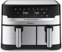 Moulinex EZ905D20 Dual Easy Fry Friggitrice ad Aria 8.3 Litri 2450 W NeroInox