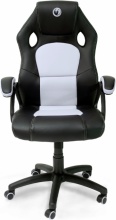 NACON PCCH-310WHITE Sedia Gaming Imbottita Portata 110 Kg BiancoNero
