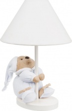 NANAN 1201A Lampada da Tavolo per Cameretta Bambini con Peluche Azzurro - Puccio