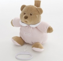 NANAN 12077R Peluche Carillon a forma di Orsetto colore Rosa - Puccio