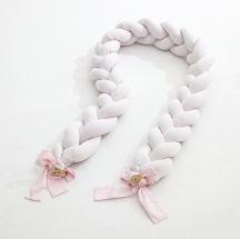 NANAN 12608R Riduttore a Treccia Culla Lettino per neonato Rosa - Puccio