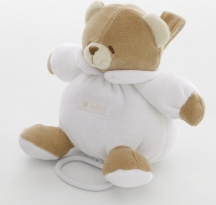 NANAN 39077 Peluche Carillon a forma di Orsetto colore Bianco - Tato