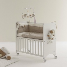 NANAN 39201T Lettino Culla Neonato Co-Sleeping Legno Bianco Tato Co-sleeping