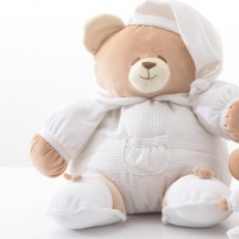 NANAN 5521D35 Peluche a forma di orso 35 cm colore Bianco - Tato