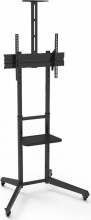 NAPOFIX NPF10313 Staffa per TV a Pavimento con Ruote 32" a 70" Portata 50Kg Nero