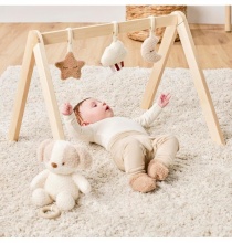NATTOU 0856584 Arco in Legno con Giochi per Bambini Beige - Teddy