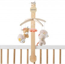 NATTOU 266208 Giostrina Carillon e Peluches Culla Prima Infanzia - Riccio