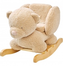 NATTOU 544085 Dondolo per Bambini in Legno Teddy lOrso Brown