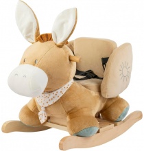 NATTOU 595216 Dondolo per Bambini in Legno Asinello Leo