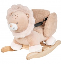 NATTOU 682121 Dondolo per Bambini in Legno Ernest il Leone
