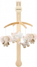 NATTOU 682268 Giostrina Carillon e Peluches Culla Prima Infanzia - Flo Oli & Ernest