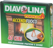NBrand 15300 Diavolina Accendifuoco 40 Cubetti Confezioni 24
