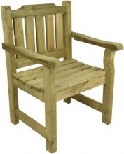 VivaGarden 15 Poltrona da Esterno Legno 70x60x90 cm Legno Arkadia