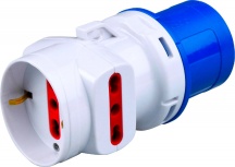 NBrand 1878 Rosi Adattatore Industriale 2P Bipasso+Schuko