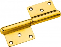 NBrand 251100DXOL Cerniera grossezza 50 Ottonato Lucido mm 100 Dx Pezzi 12