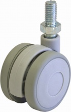 NBrand BLGHU164 Ruote per Mobili grigie � 40 con Perno Pezzi 2 Blister  4